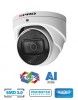 SPRO 4MP IP TURRET CAMERA, 2.8MM, 50M IR, AI PRO, WHITE