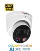 SPRO 8MP IP Smart Dual Illumination Turret with Active Deterrence