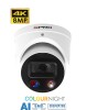 SPRO 8MP IP Smart Dual Illumination Turret with Active Deterrence