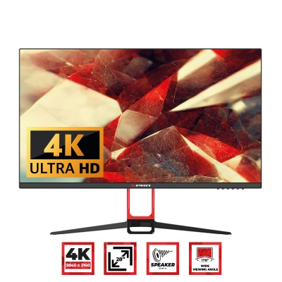 28'' 4K LED Monitor with Speakers Built-in