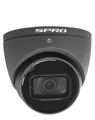 SPRO 5MP HDCVI Fixed Lens Turret With Built-In Microphone and POC