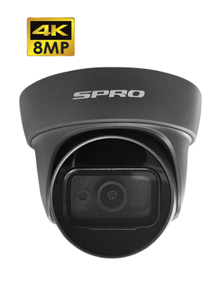 SPRO 8MP 4IN1 Fixed Lens Turret with Microphone Built-in