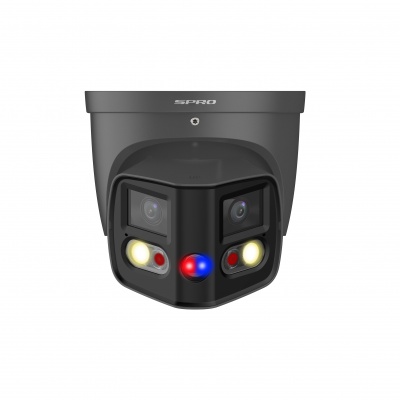 SPRO 4MP Dual-Lens Panoramic IP Camera with AI-Pro Technology