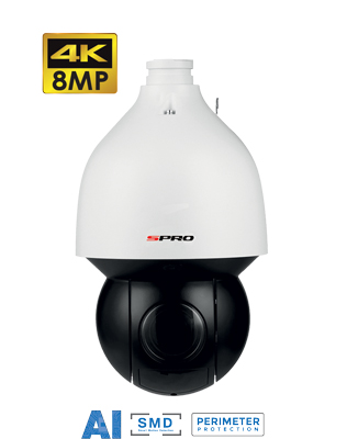 SPRO 8MP Alarm Tracking IP PTZ with 25x Zoom ( DHIPPTZ80/25XR-AI-V2 )
