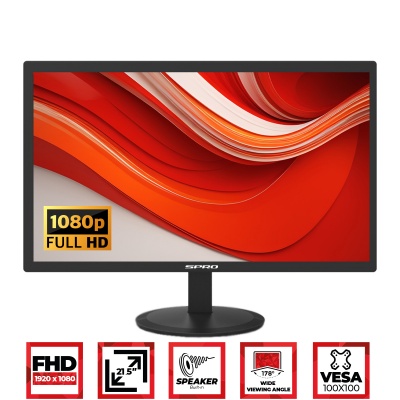 SPRO 21.5'' LCD HDMI Monitor with Speakers Built-in