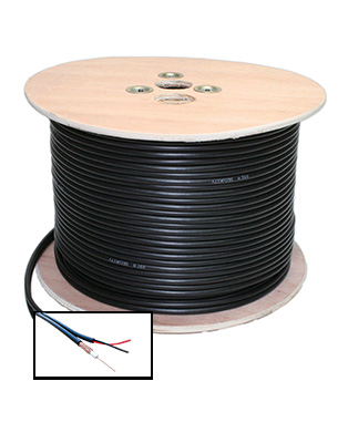 RG59, 100m Coaxial Cable with 2 Core Power