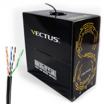 CAT5e, 305m Cable, Outdoor ( Black )