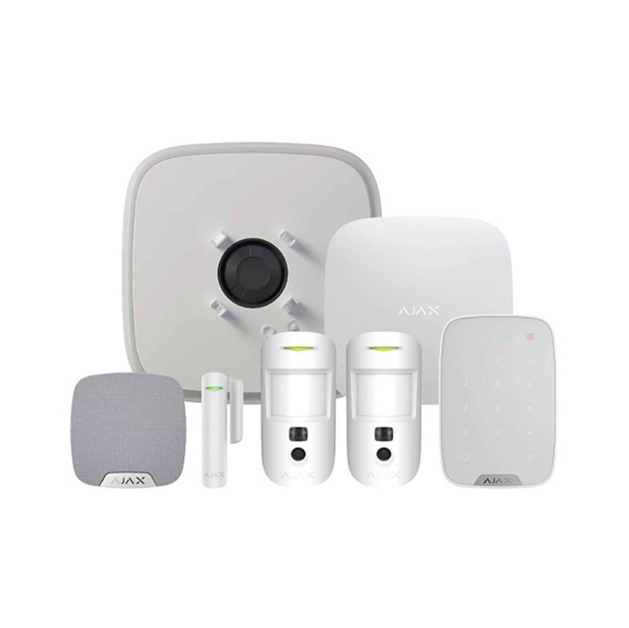 Ajax DoubleDeck Hub2 Plus Wireless Camera Starter Kit 3 White (23334)