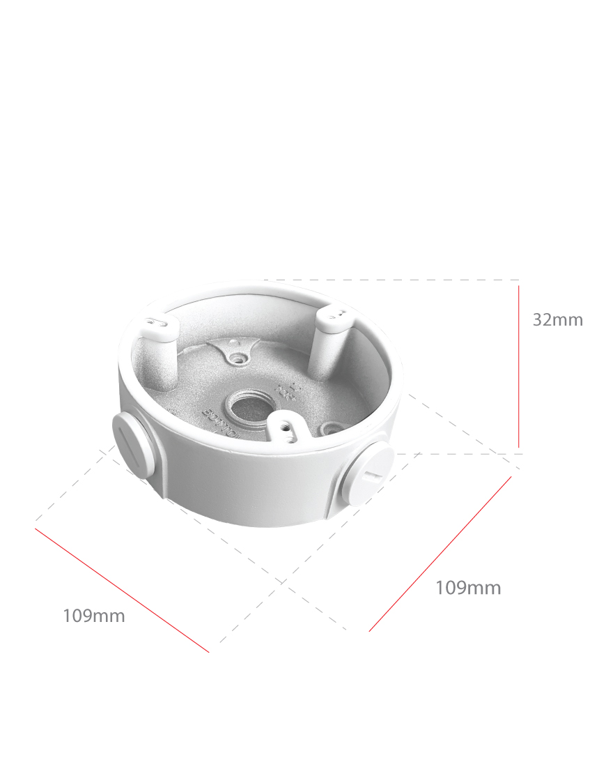 SPRO White Aluminium Deep Base - Ø109x32mm