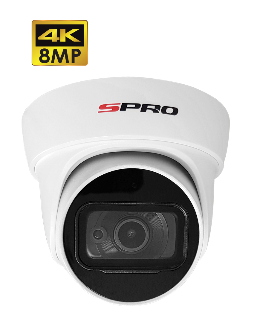 SPRO 8MP 4IN1 Fixed Lens Turret with Built-in Microphone