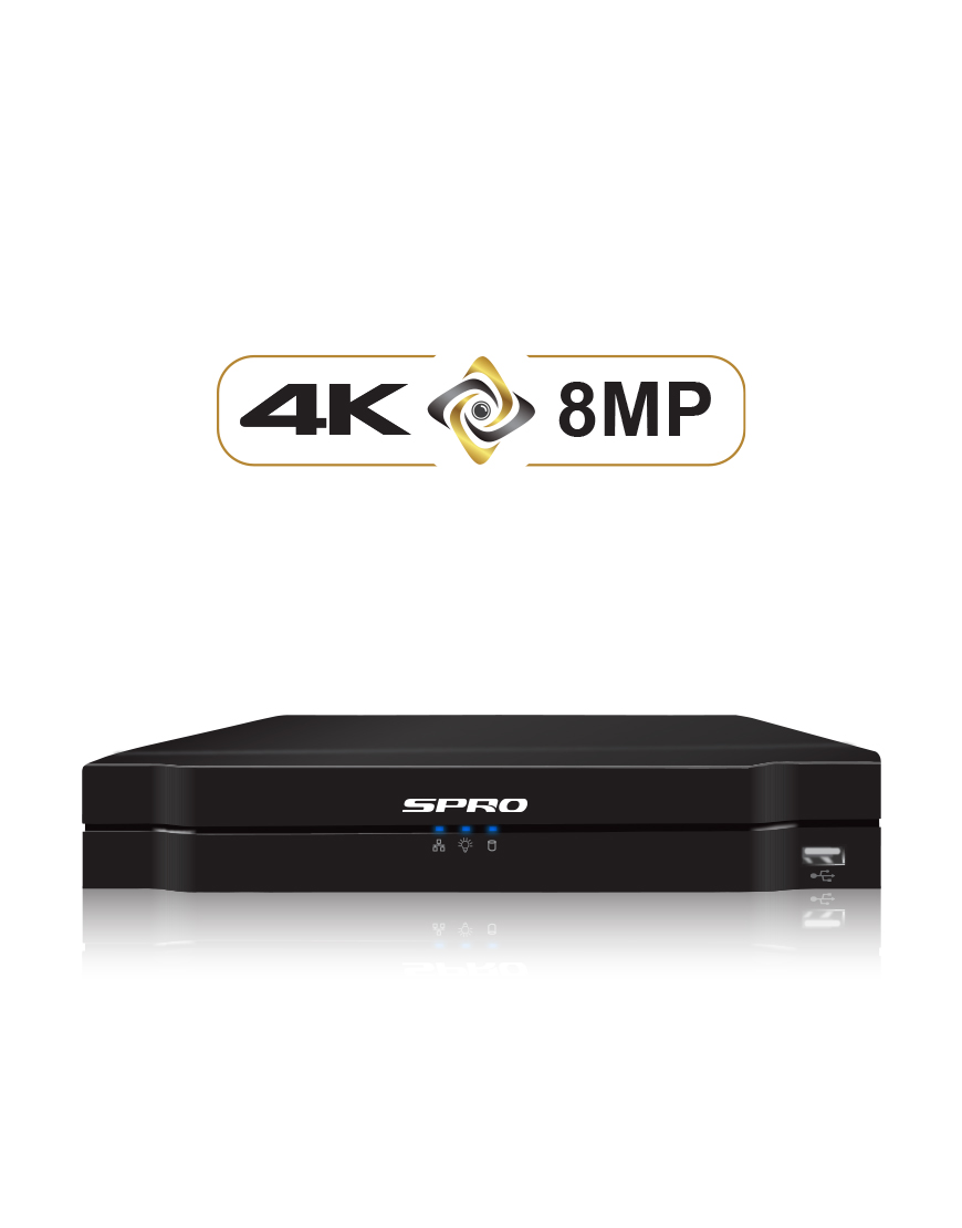 SPRO B4 8MP 4 Channels 5in1 ( DHDVR06-B4-V2 )