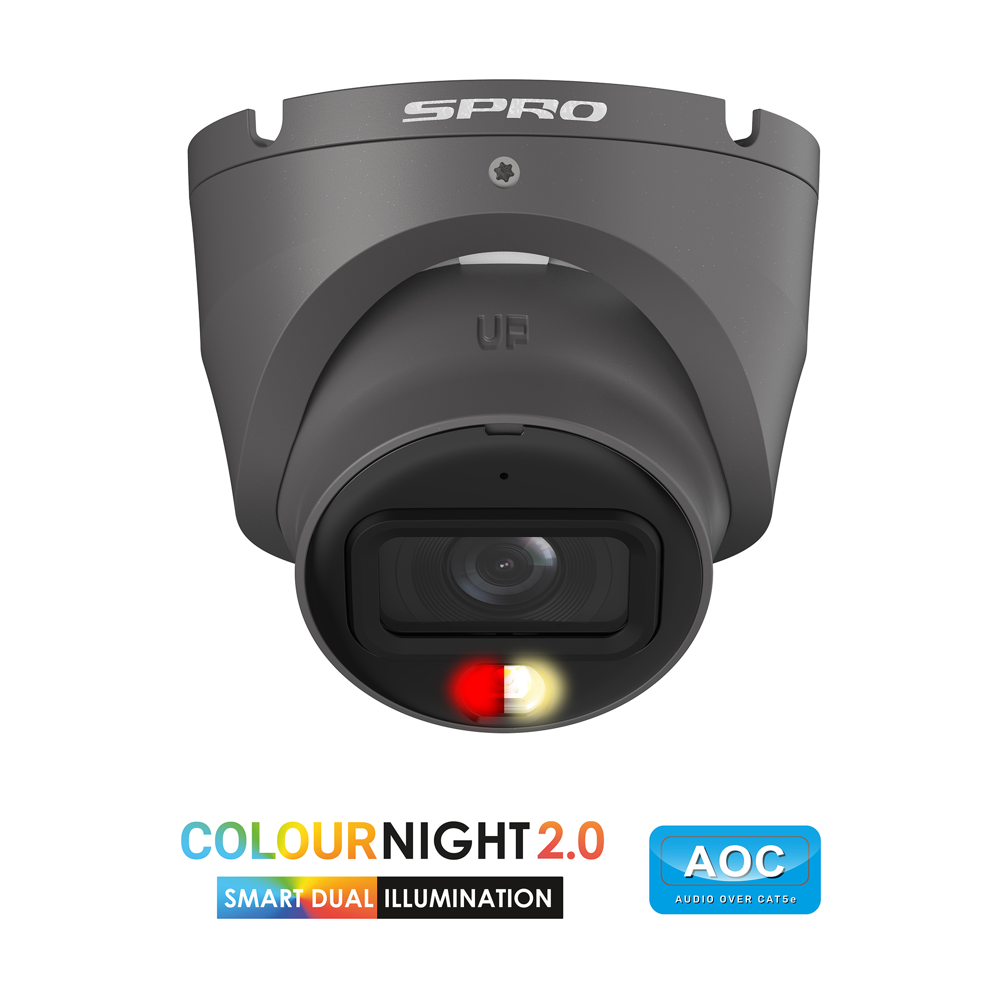 SPRO 6MP IP ColourNight 2.0 Fixed Lens Turret with Microphone