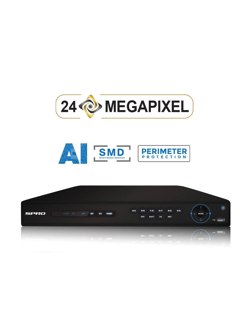 SPRO 4K 16 Channel 12MP IP NVR