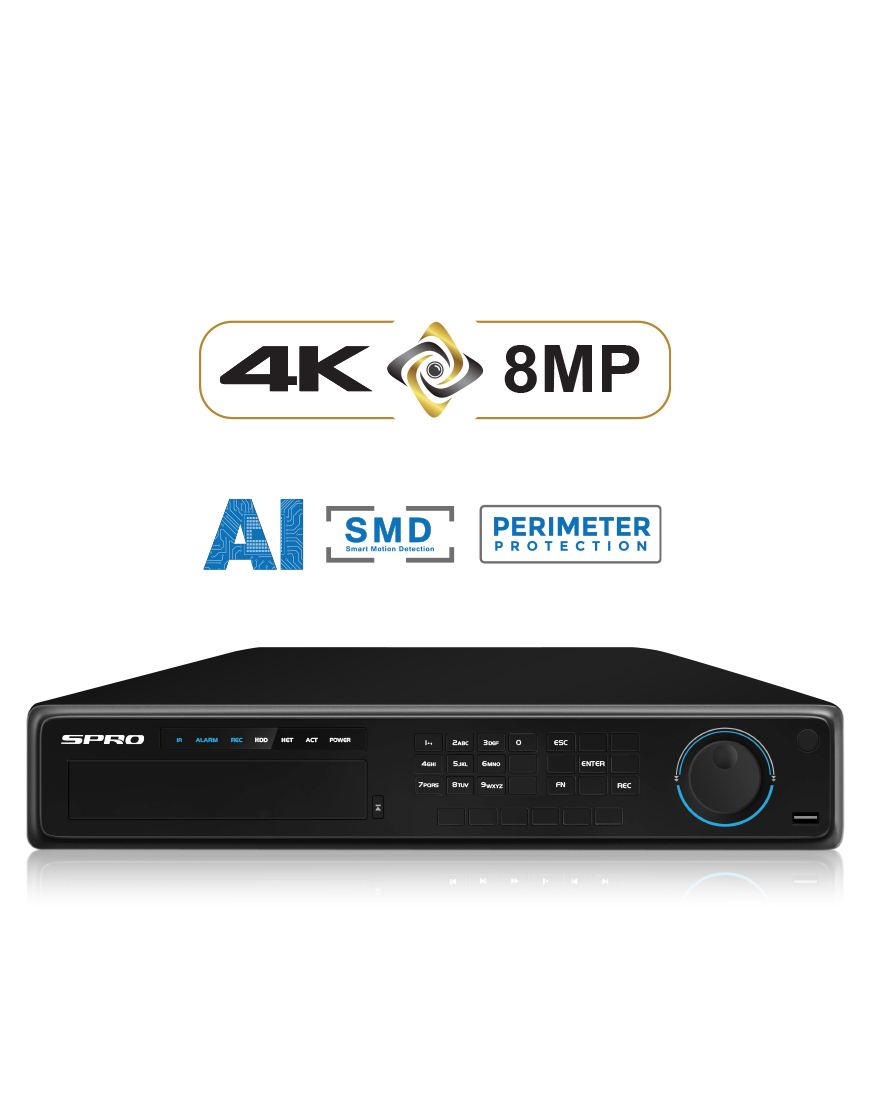 SPRO A3 32 Channel 8MP NVR