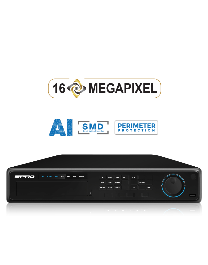 SPRO A4 32 Channel 16MP NVR