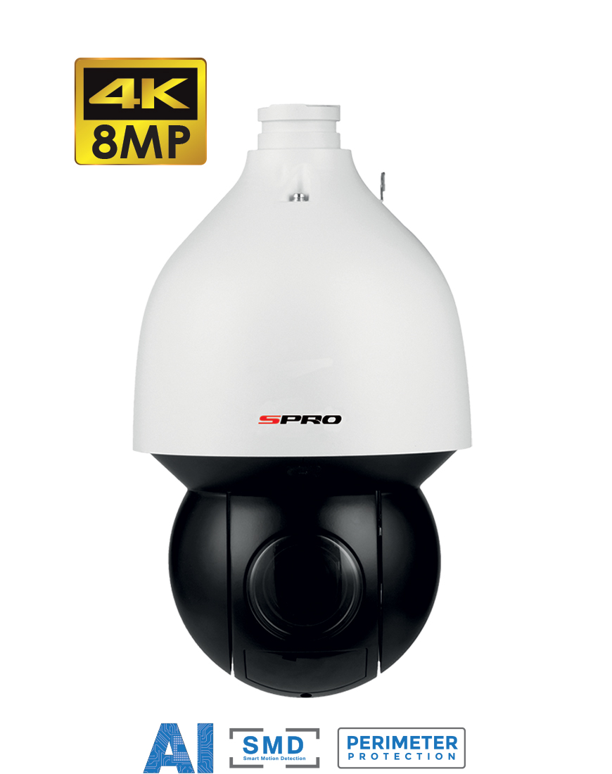 SPRO 8MP Alarm Tracking IP PTZ with 25x Zoom ( DHIPPTZ80/25XR-AI-V2 )