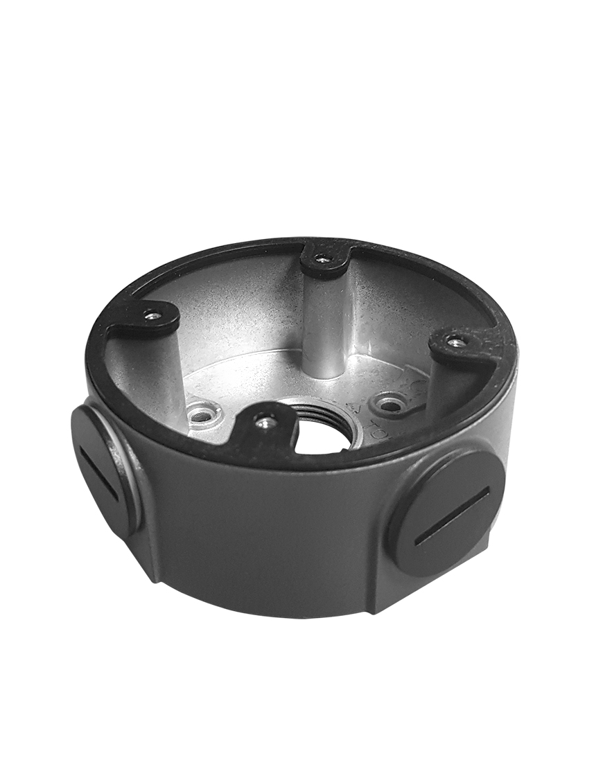 Grey Aluminium Deep Base for CCTV | Easy Cable Management
